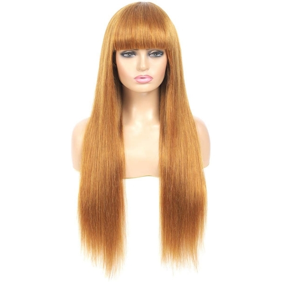 Blooming Hair100% 10A Human Hair Bang Wig
